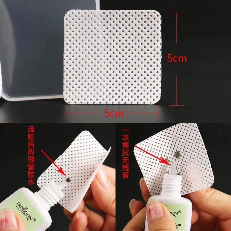 Hot Selling Eyelash Extension Tool Adhesive Remover Portable Cleaning Cotton Eyelash Glue