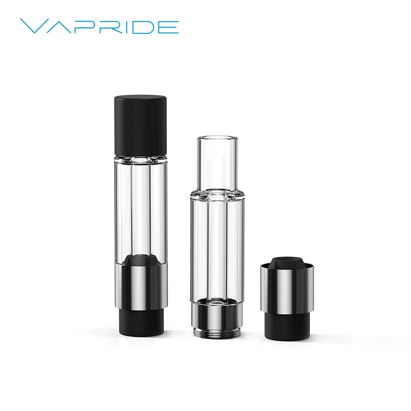 Black Silicone Rubber Half and One Gram All Glass Empty Vape Cartridge