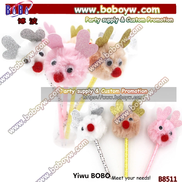 Suministros de papelería suministros de oficina de gel plumas Novedad Lolly Escuela POM Bolígrafos POM Fur (B8509)