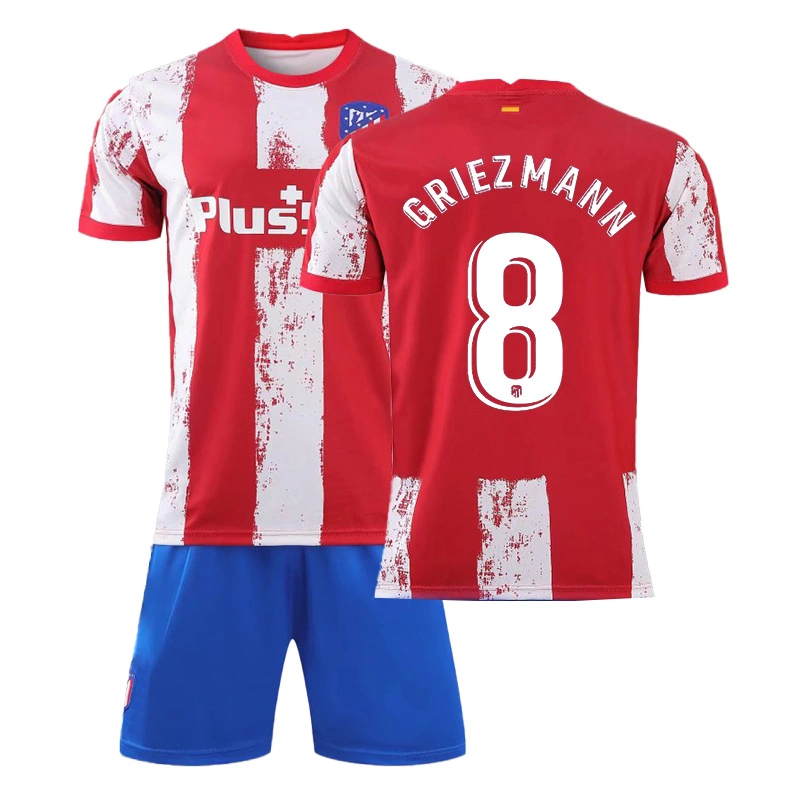 2022 Camiseta de fútbol de la sudadera Madrid Home no. 7 no. 8 no. 9 Camiseta de fútbol para niños adultos