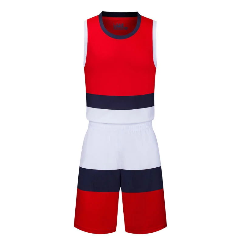 Horizontal Color Men's and Women's Outdoor Sports Suit Polyester Basketball Uniform Sportswear