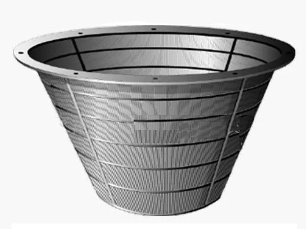 Centrifugal Flange Firm Structure Johnson Wedge Wire Screen Baskets