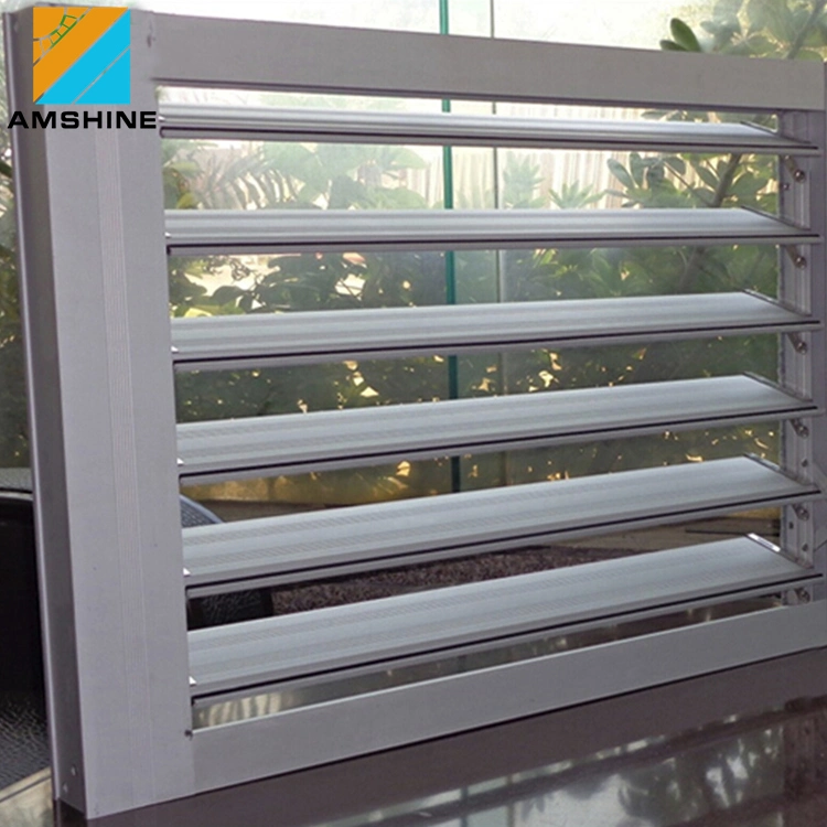 Exterior Facade and Roof Sunshade Motorised Aluminum Outside Window Sun Shade Louver Shutters