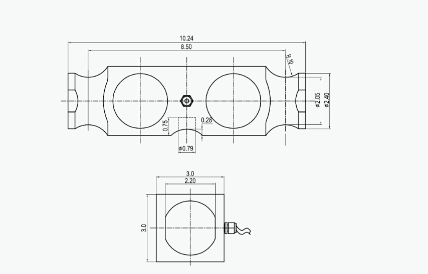 Factory OIML Industrial Bridge Type Double Ended Shear Beam Load Cell