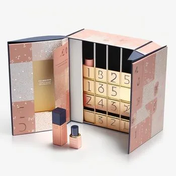 Boîte cadeau de calendrier de l'Avent vide avec logo personnalisé en papier Boîte cosmétique.