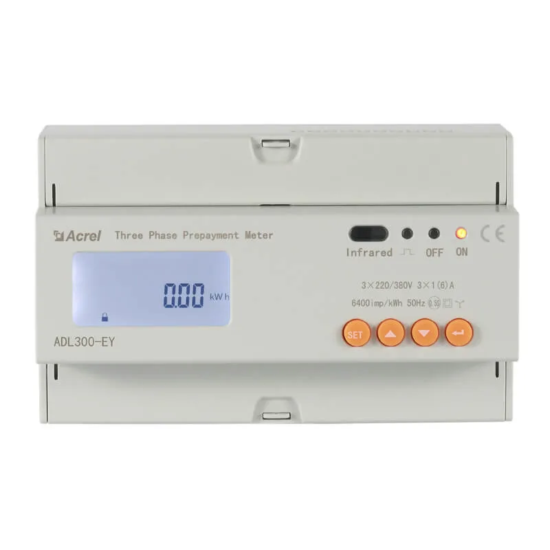 Three Phase DIN Rail Modbus Smart Remote Control Energy Meter