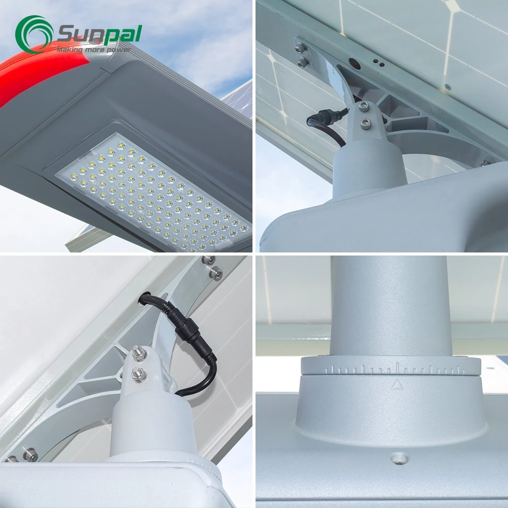 Sunpal Customized 30wp 50wp IP65 Waterproof Outdoor Solar Street Lamps