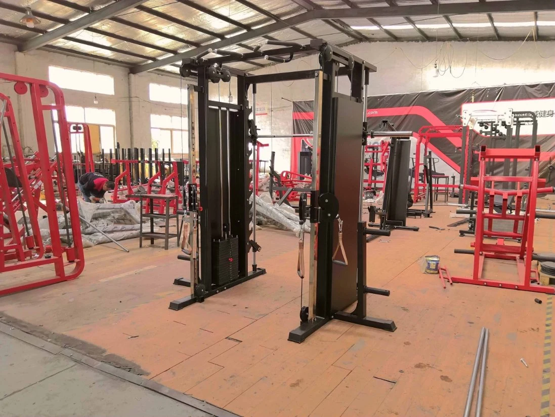 High quality/High cost performance  Gym Equipment Smith Machine & Dual Pulley System