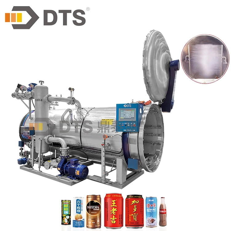 DTS Automatic Multifunction Caned Tuna Salmon Static retort Pasteurizer Processing Linha