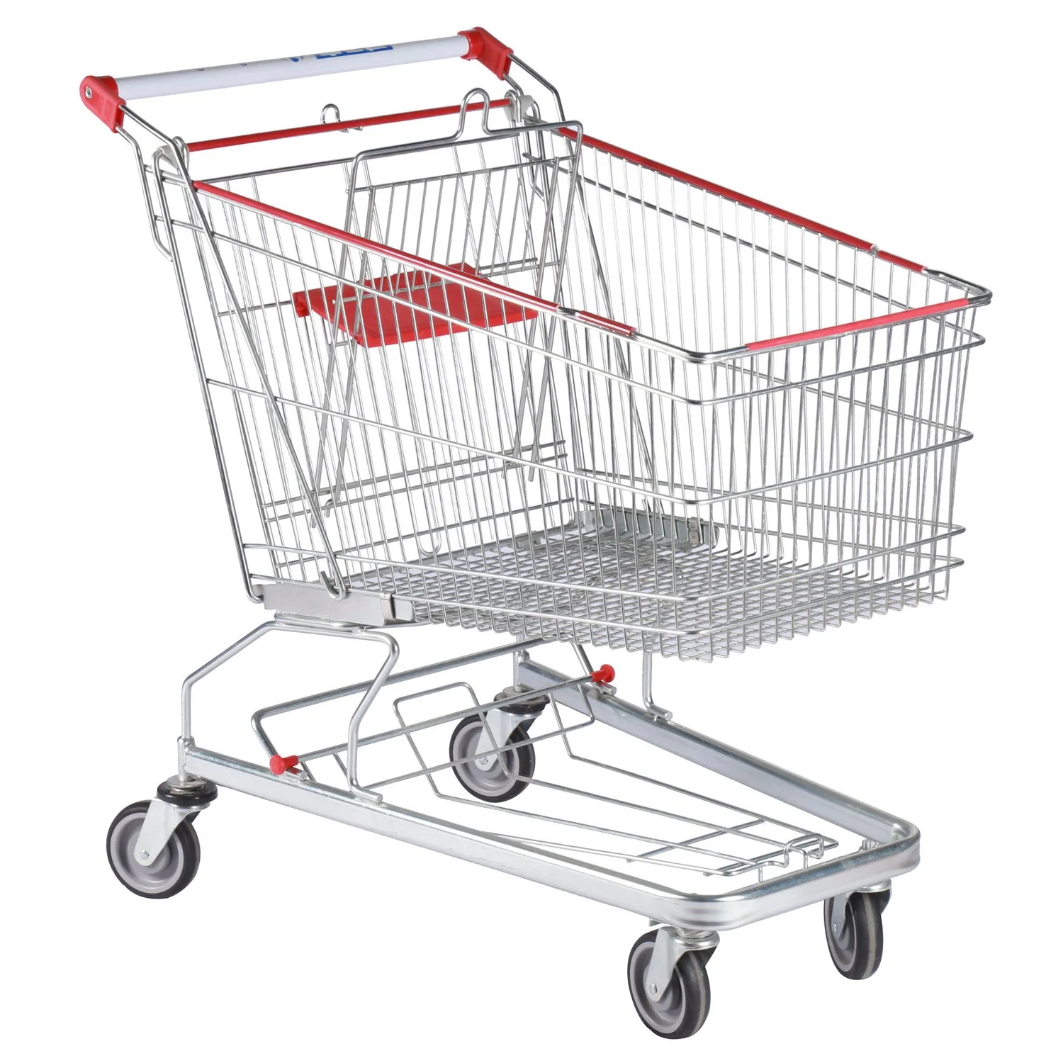 Large Capacity New Style Supermarket Shopping Push Cart Trolley