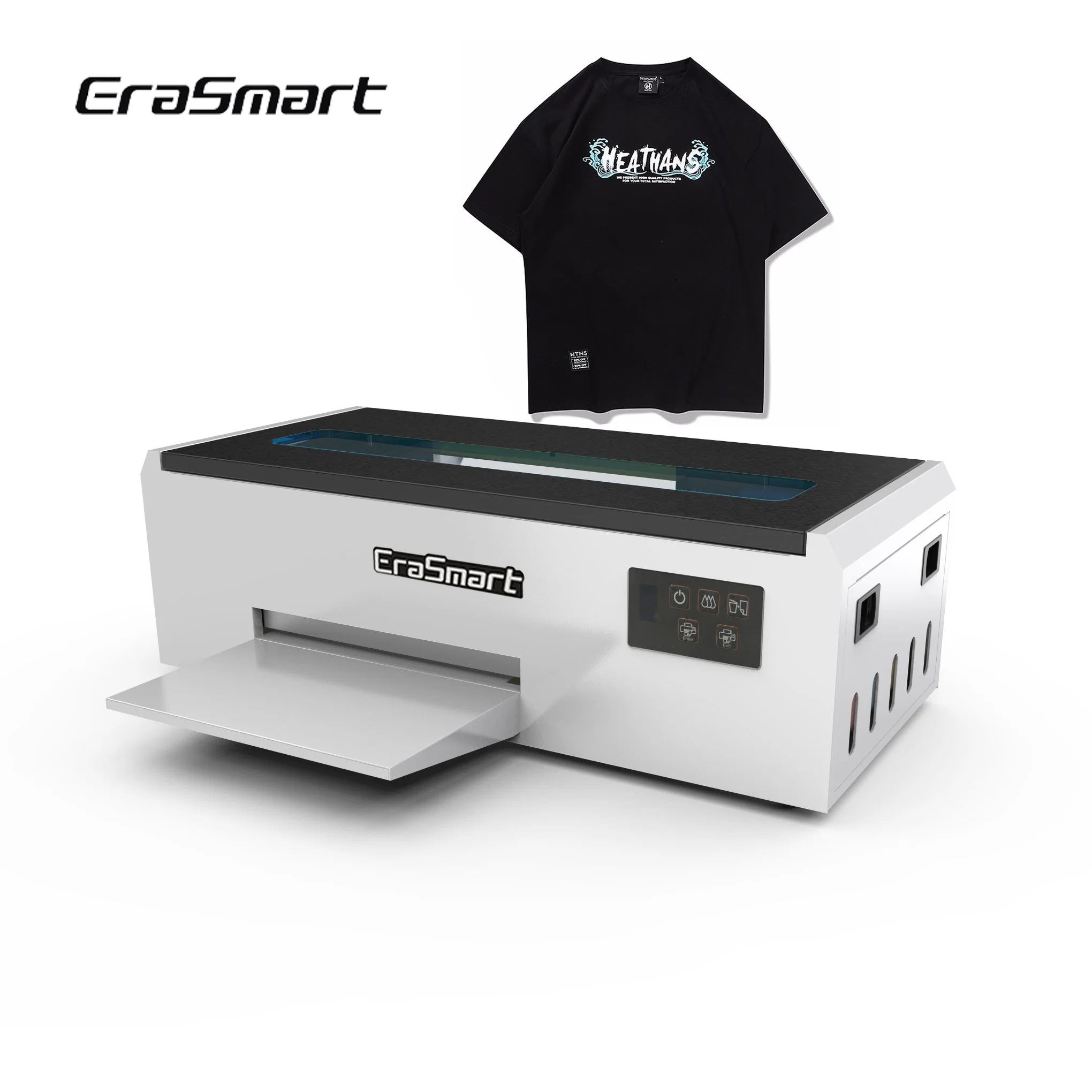 Erasmart White Toner Desktop automático de equipo completo directo a. Impresora de película transferencia de calor A4 Pet Film impresora DTF