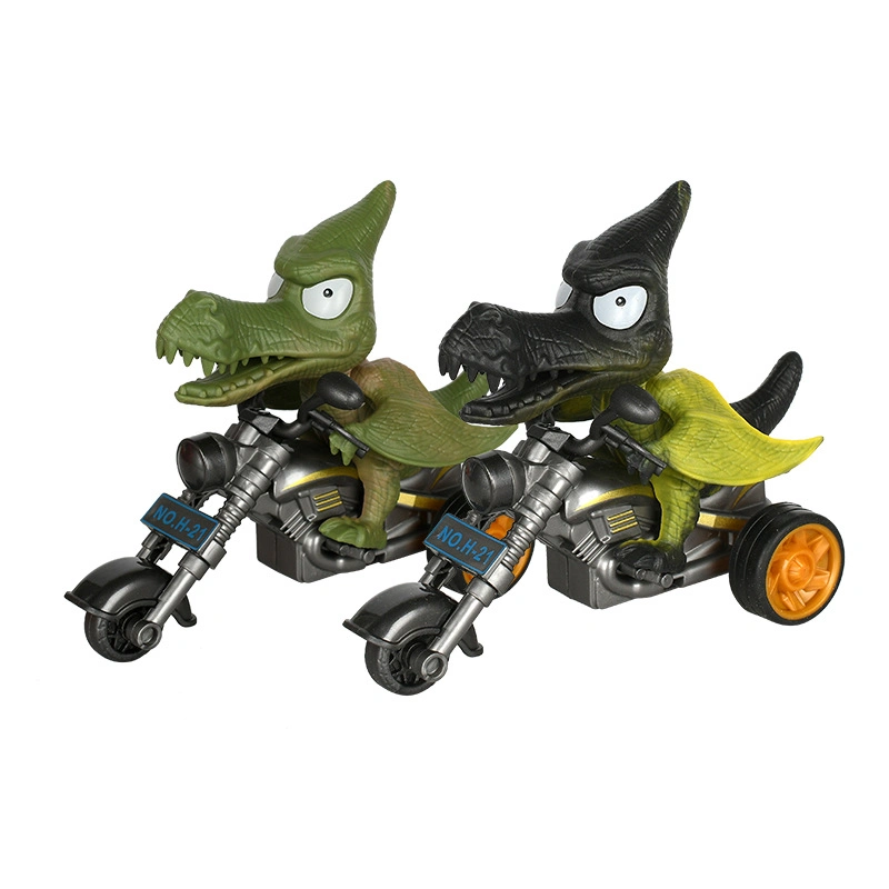 New Design Plastic T-Rex Motorcycle Animal Model Car Toy Kids Inertial Animal Vehicle Toy