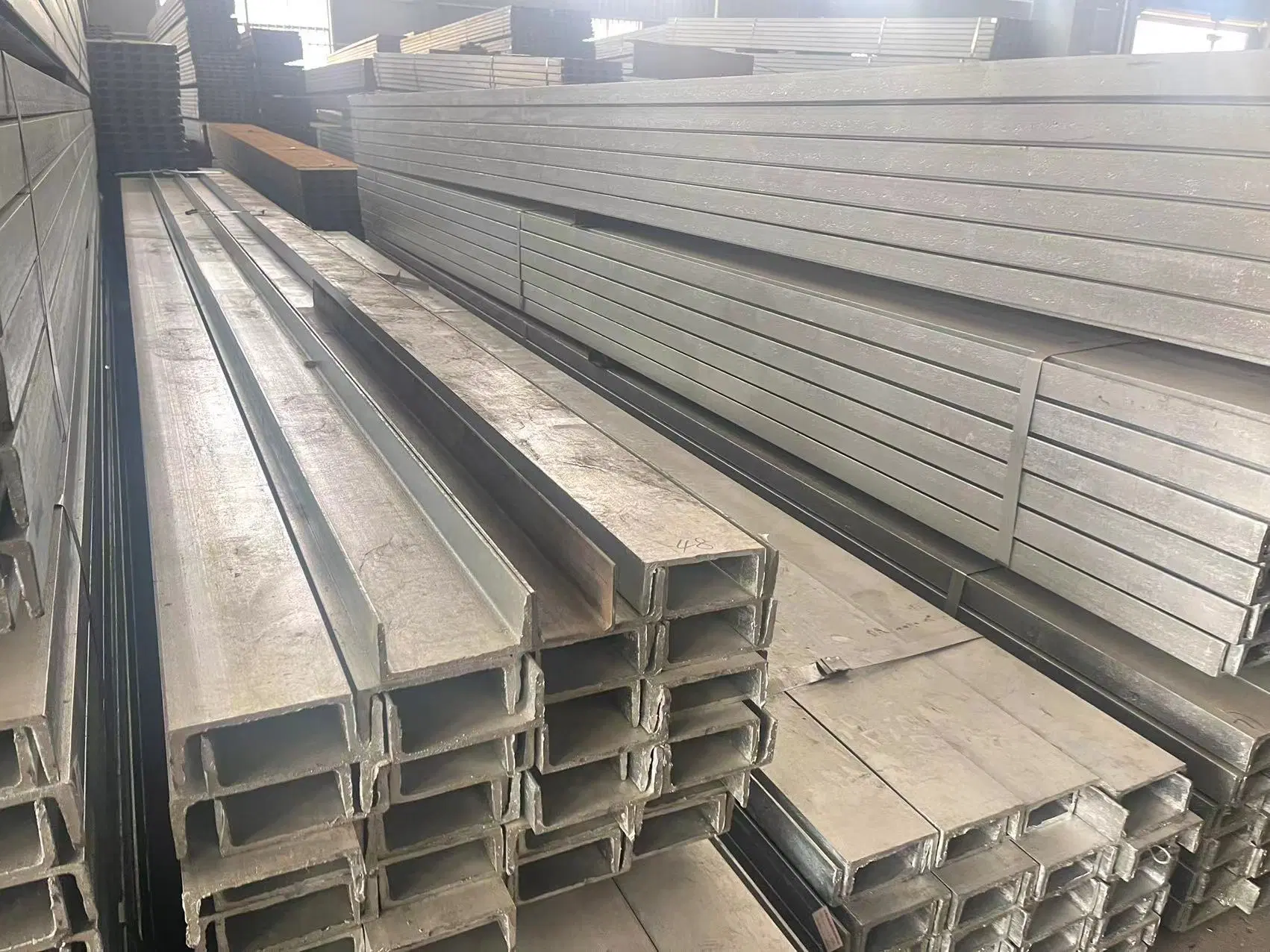 Factory Supply Q235B/Q355b Galvanized U Shaped Channels Profiles Carbon Steel Bar Standard Size with High quality/High cost performance 