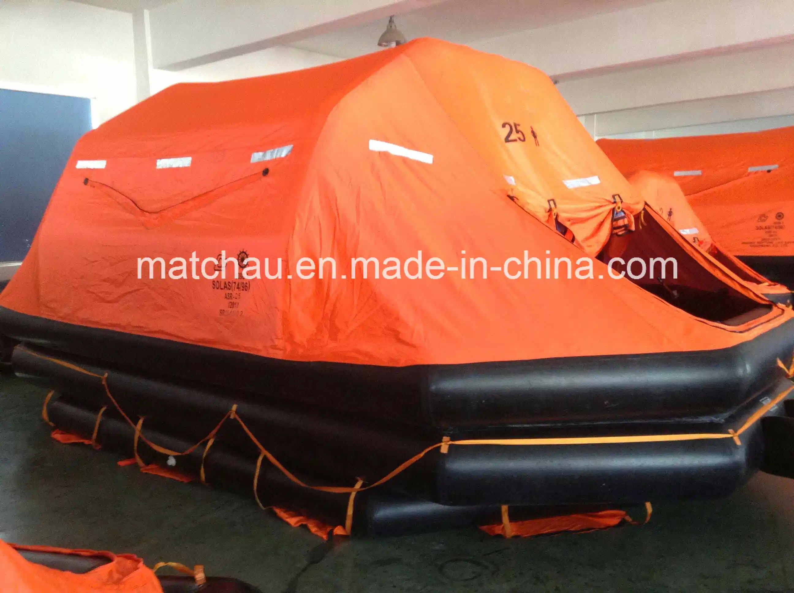 Solas Throw-Overboard Inflatable Light Weight Life Raft Marine Life Saving Equipment