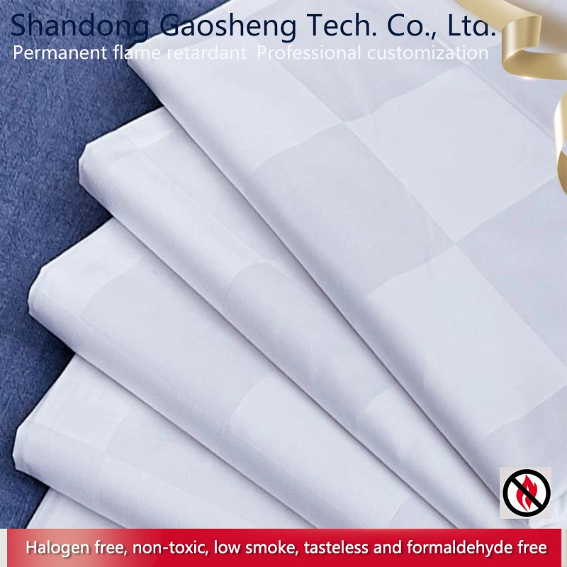 Polyester Hotel Textile Fabric Fr Woven Jacquard Accept Customized