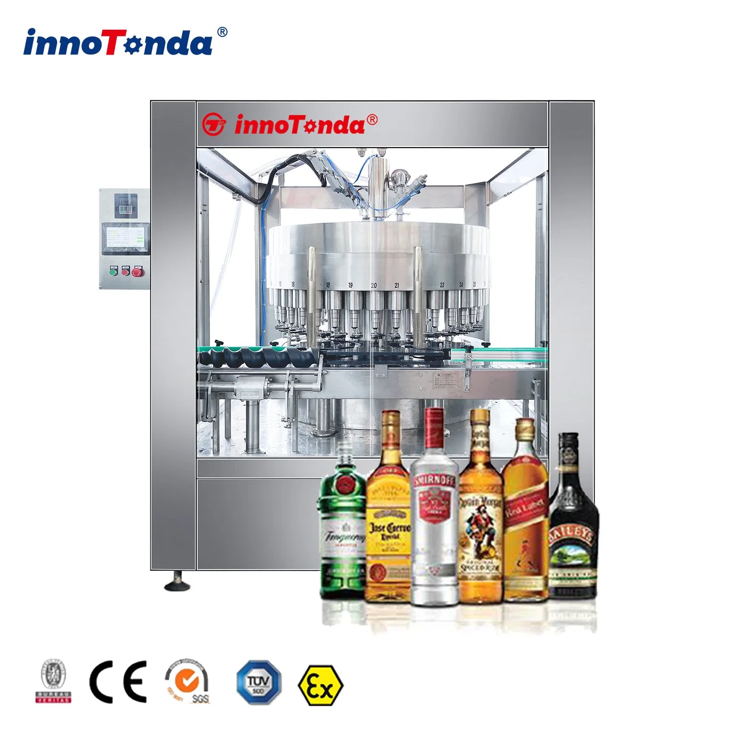 Spirits/Wine/Juice/Alcohol/Sanitizer/Liquid Fertilizer/Syrup/Edible Oil/Olive Oil/Pesticide Filling Machine