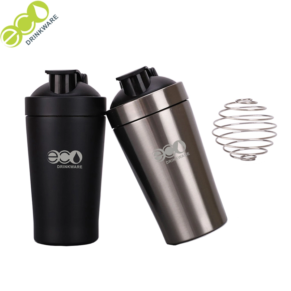 Les fabricants de GS060 Cool Unwholesale ique bouteille d'eau sous étiquette privée conçoit la protéine en acier inoxydable 600ml Shaker avec l'échelle