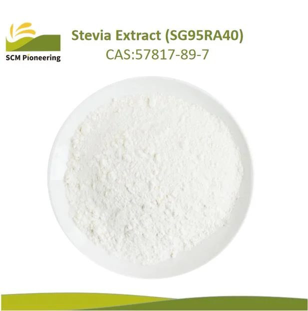 Natural Food Additive Stevia Leaf Extract Stevioside Sg95 Ra40