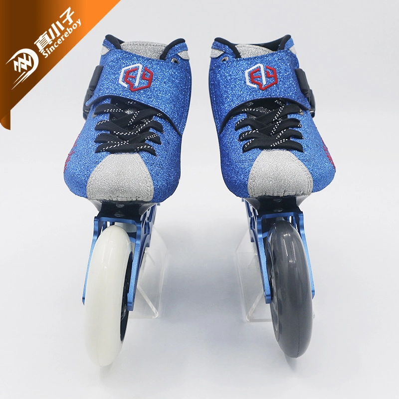 Wholesale/Supplier Men Women Popular Big Wheel Carbon Fiber Durable Racing Ice Inline Speed Skating Roller Shoes for Adult