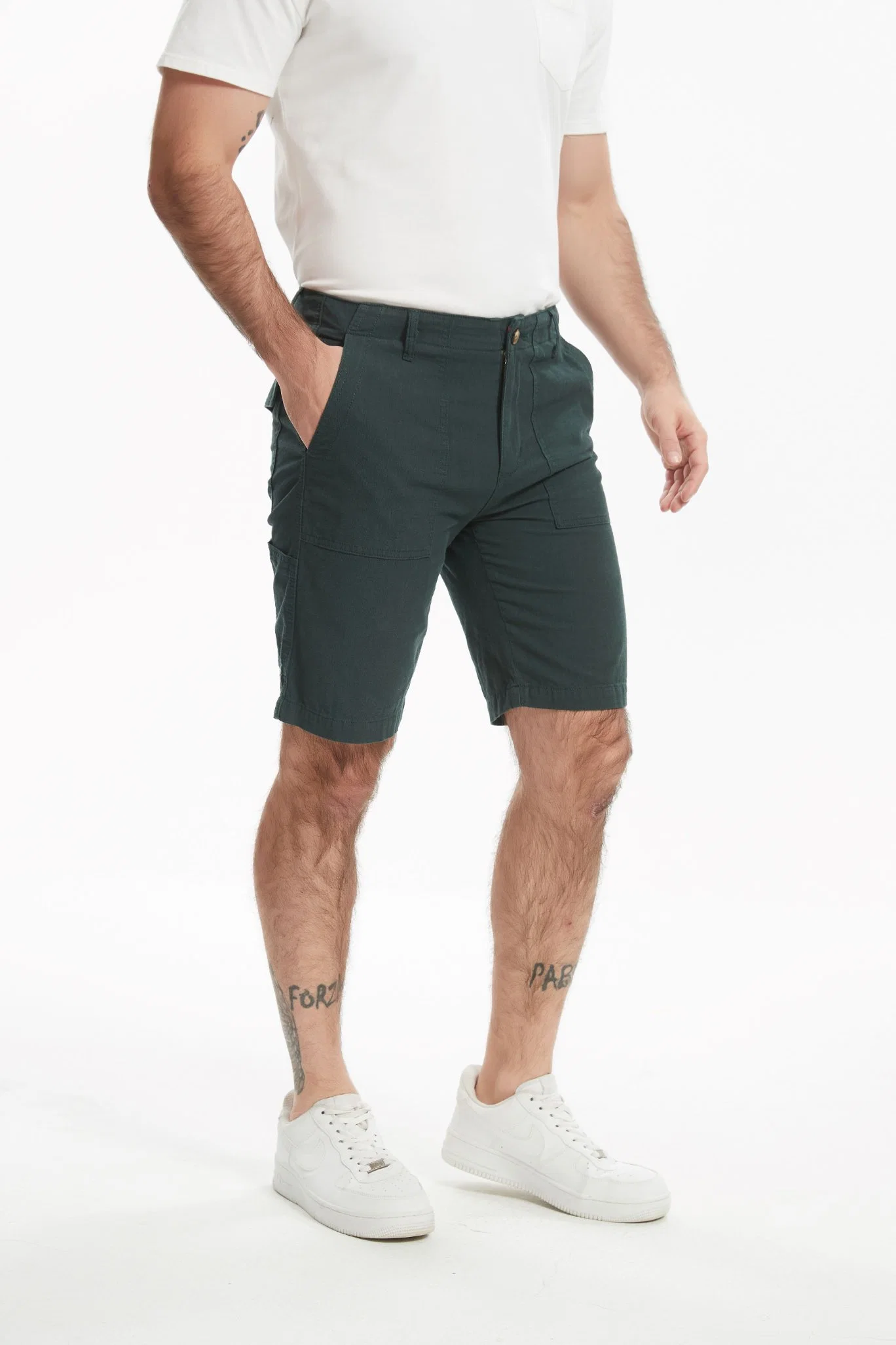 Calções de verão informal Summer Combat Cotton Twwill cargo para homem ′ S.