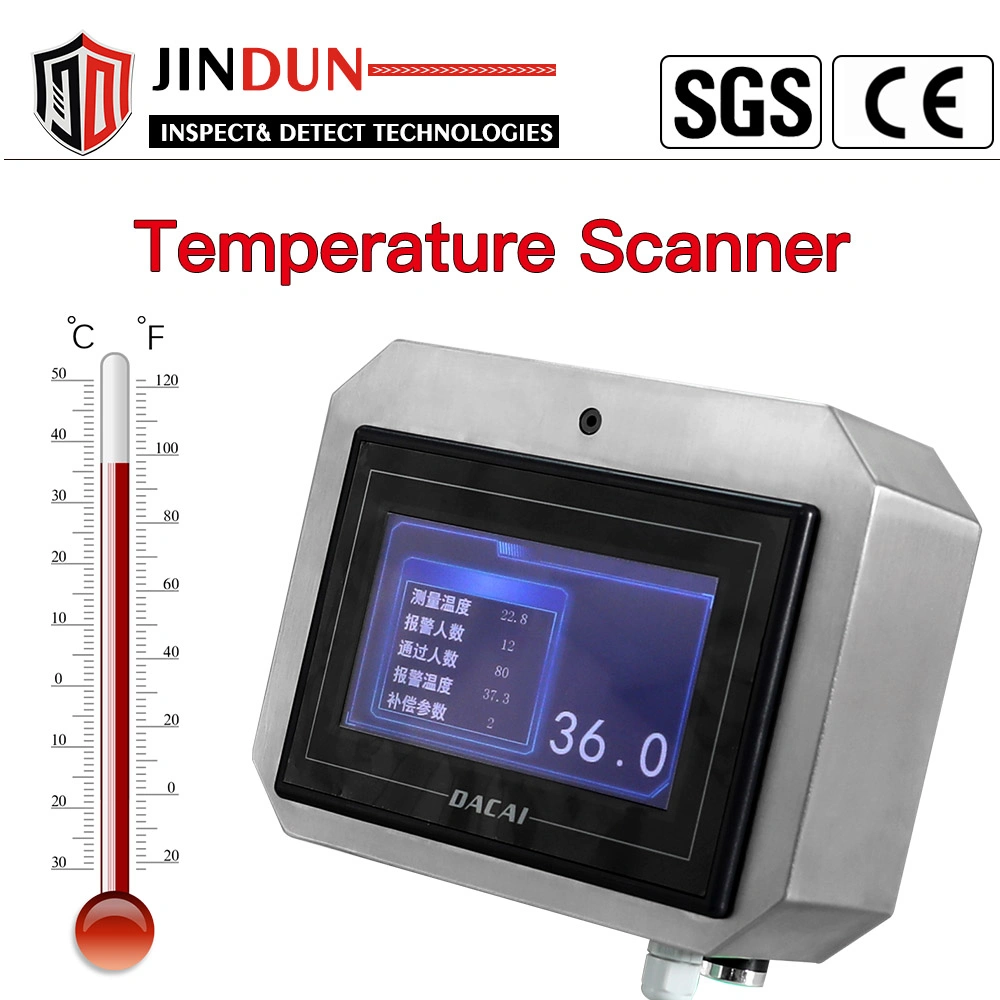 La temperatura corporal sin contacto termómetro por infrarrojos con la unidad C y F