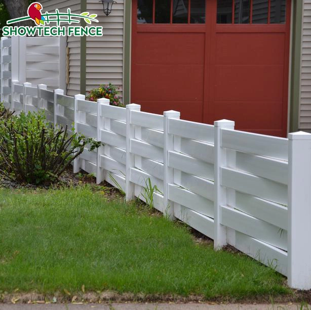 Environmental 100% Virgin PVC Vinyl Basket Wave Garden Fence