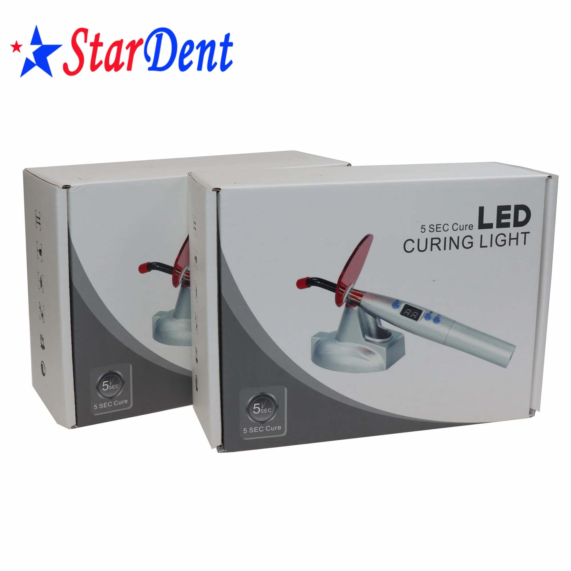 Precios baratos de buena calidad de plástico de color dental LED inalámbricas de la luz de curado