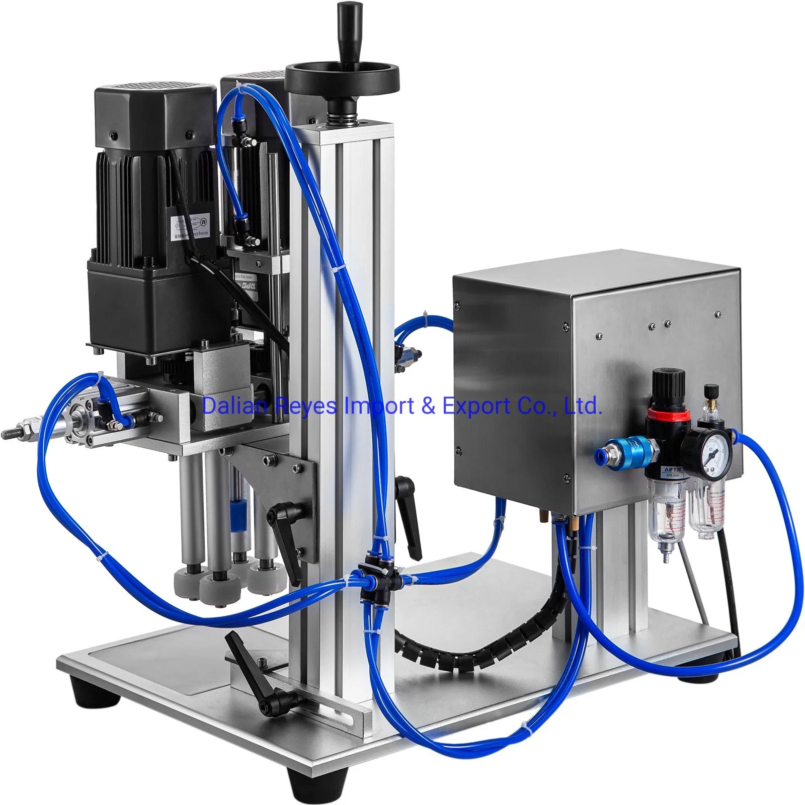 Tapa de mesa para botellas de zumo de alta velocidad neumática automática al por mayor Máquina de tapar tornillos