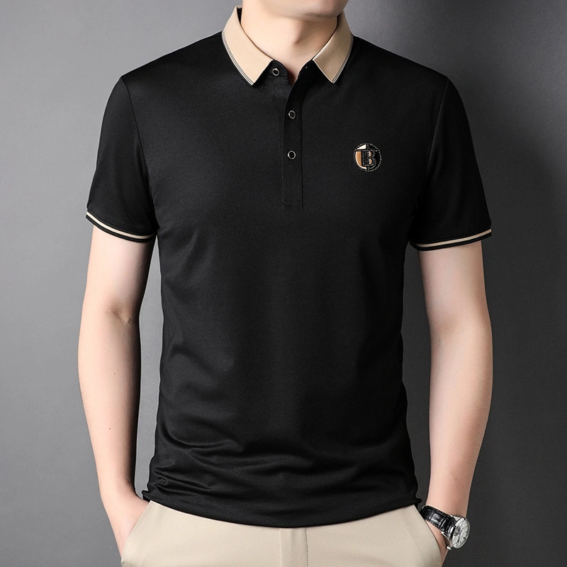 OEM Customized Logo Printing Embroidery Quick Dry Cotton Wholesale/Supplier Plain Short Sleeve Polo Shirt for Men