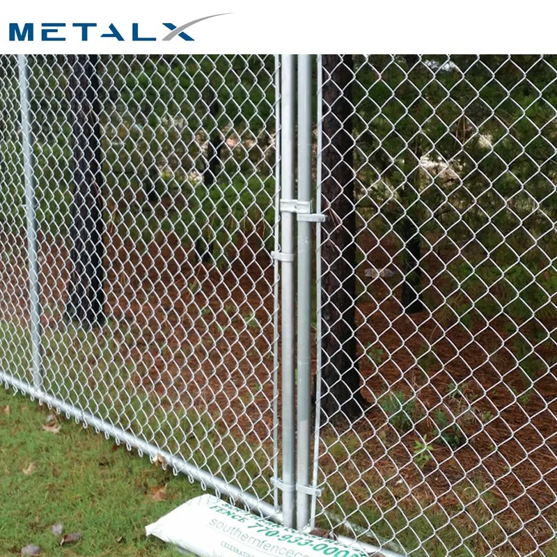 PVC Coated Steel Wire Hot Dipped Galvanized Outdoor PE Playground Chain Link Fence Netting