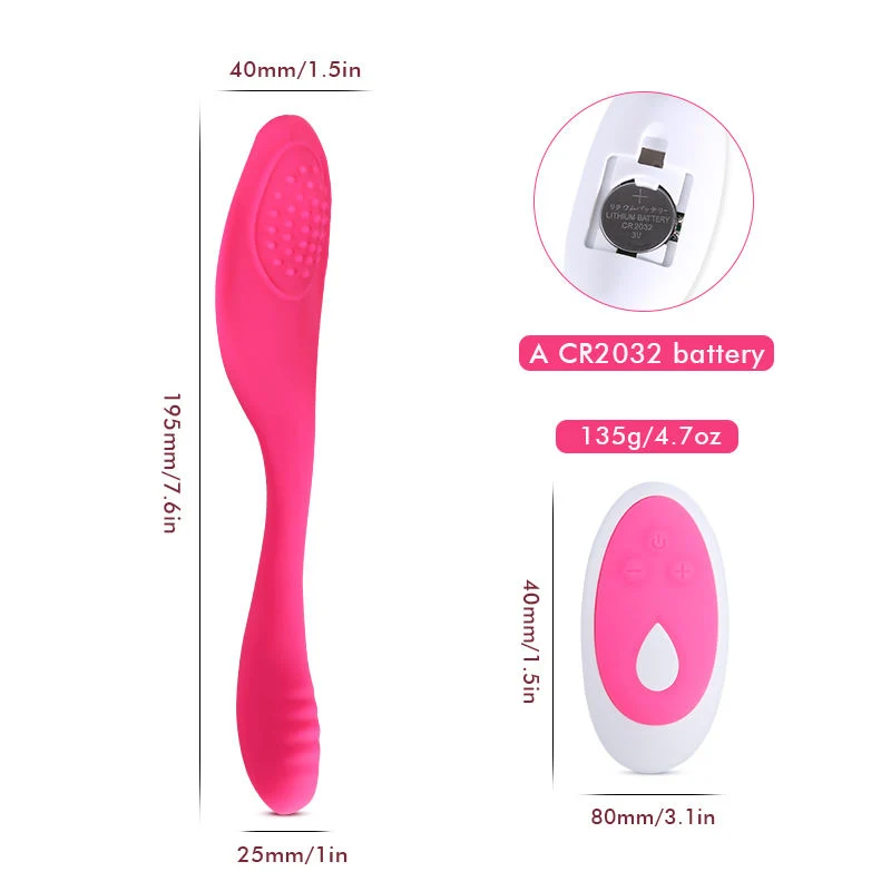 Rechargeable Clitoral and G-Spot Vibrator Waterproof Couples Vibrator with 9 Powerful Vibrations Wireless Remote Control for Adult