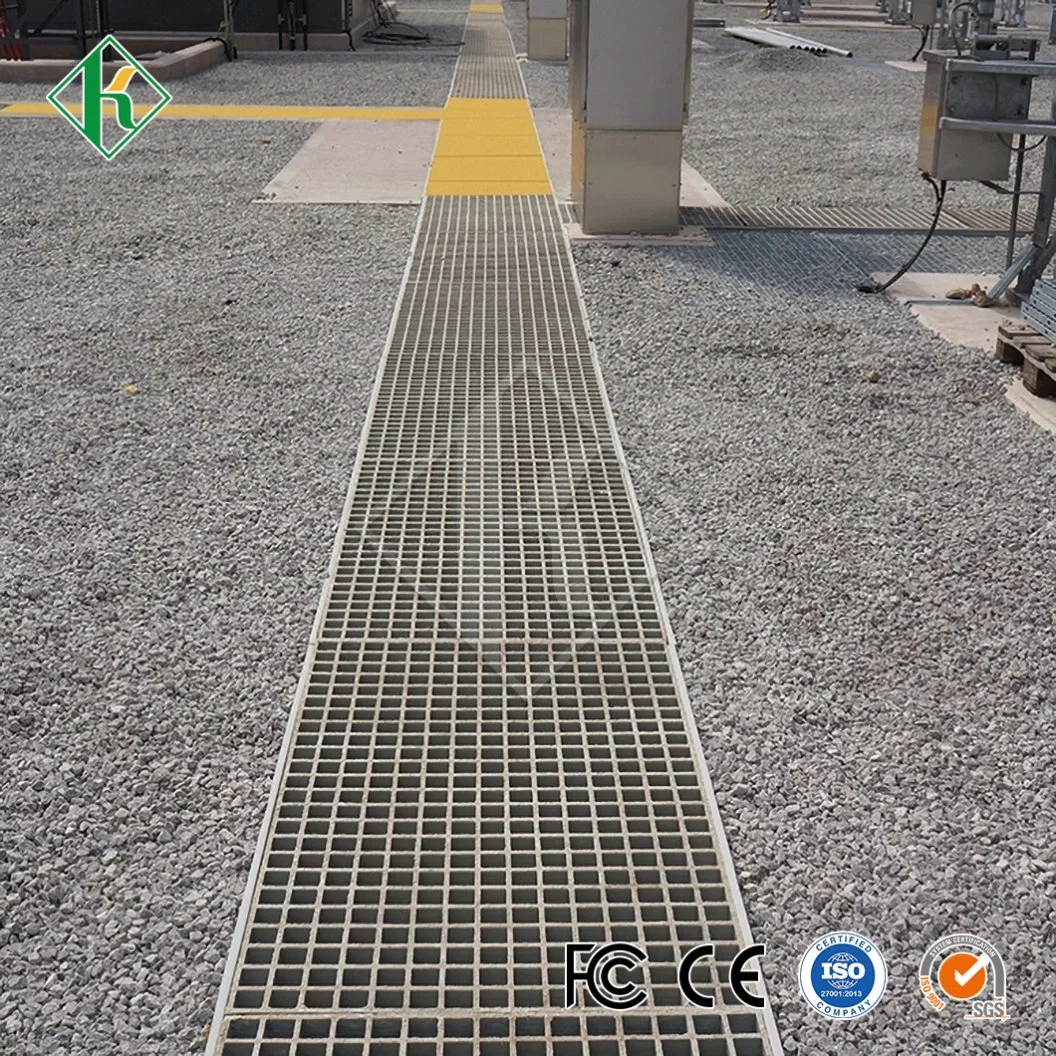 Kaiheng Industrial Metal Walkways Steel Grating Distributors Heavy Duty Trench Covers China Trench Drain Grate