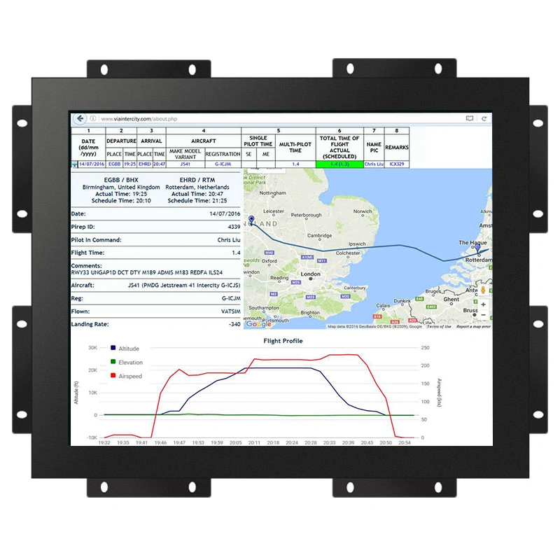 10.1 pouces VGA TFT HDMI ips Écran LCD du panneau Open-Frame Écran tactile