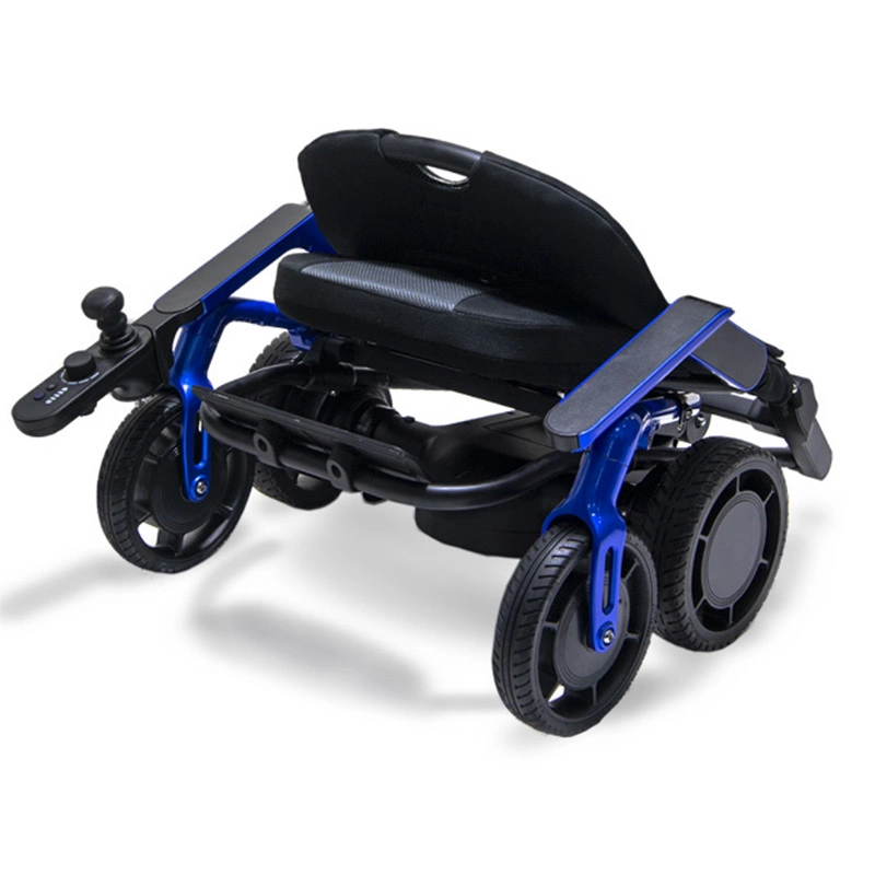 Handicapped Lightweight Folding Electric Wheelchair with Hub Motor