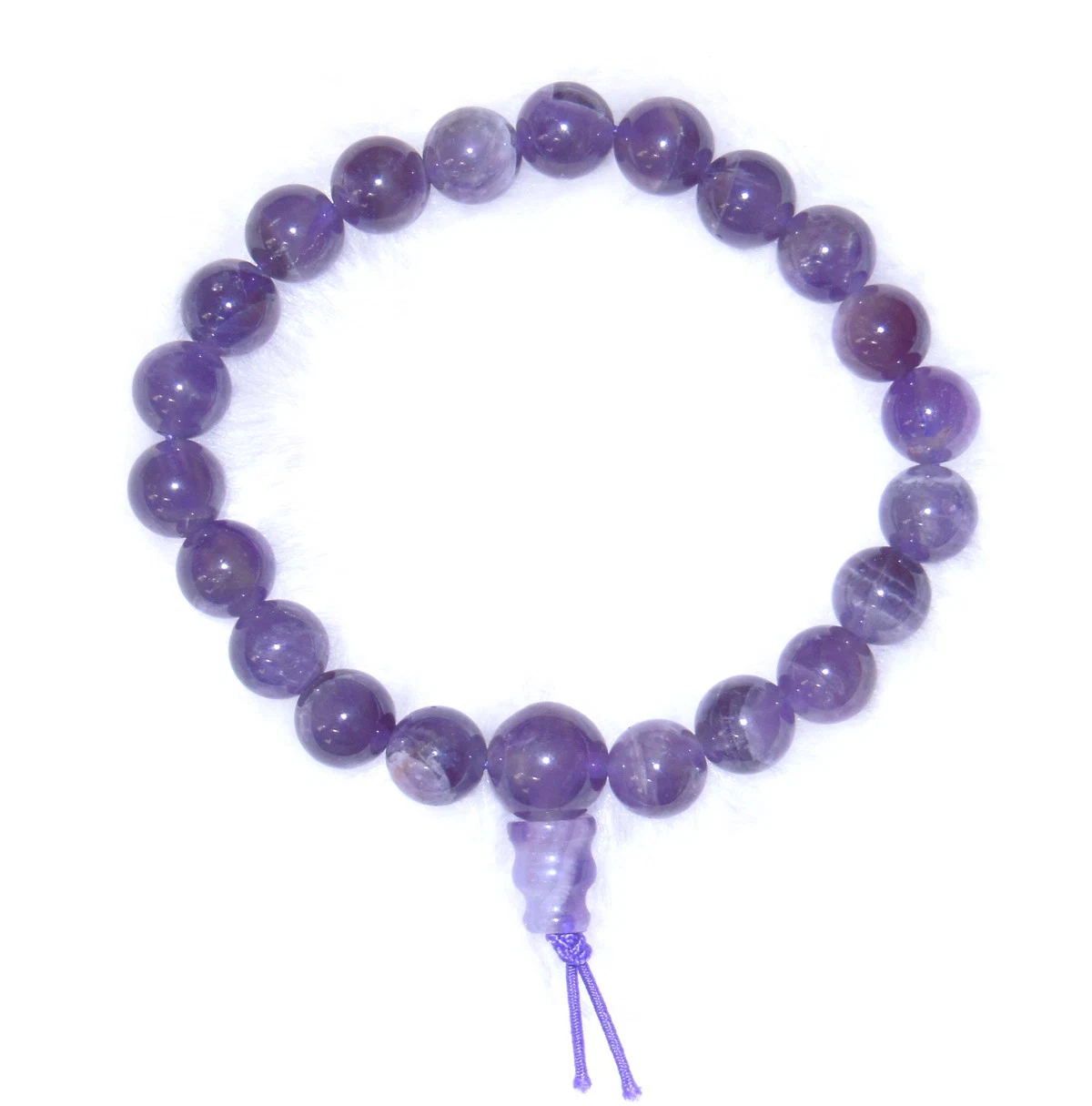 Semi preciosa joyería de piedra pulsera de energía de Buda con cuentas de cristal