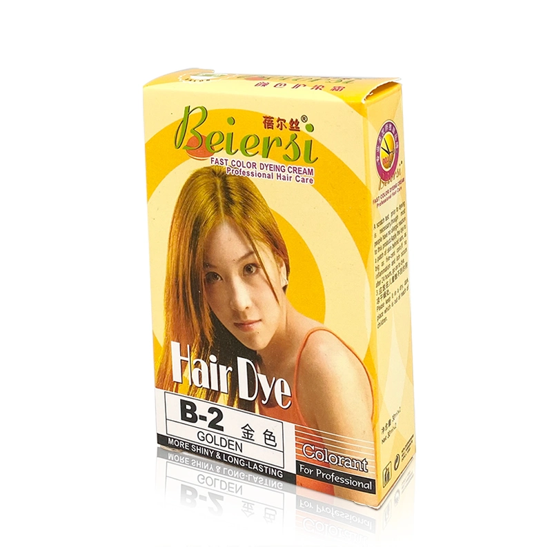 Free Ammonia Home Use Silky Vegetable Oil Hair Dye Color Golden