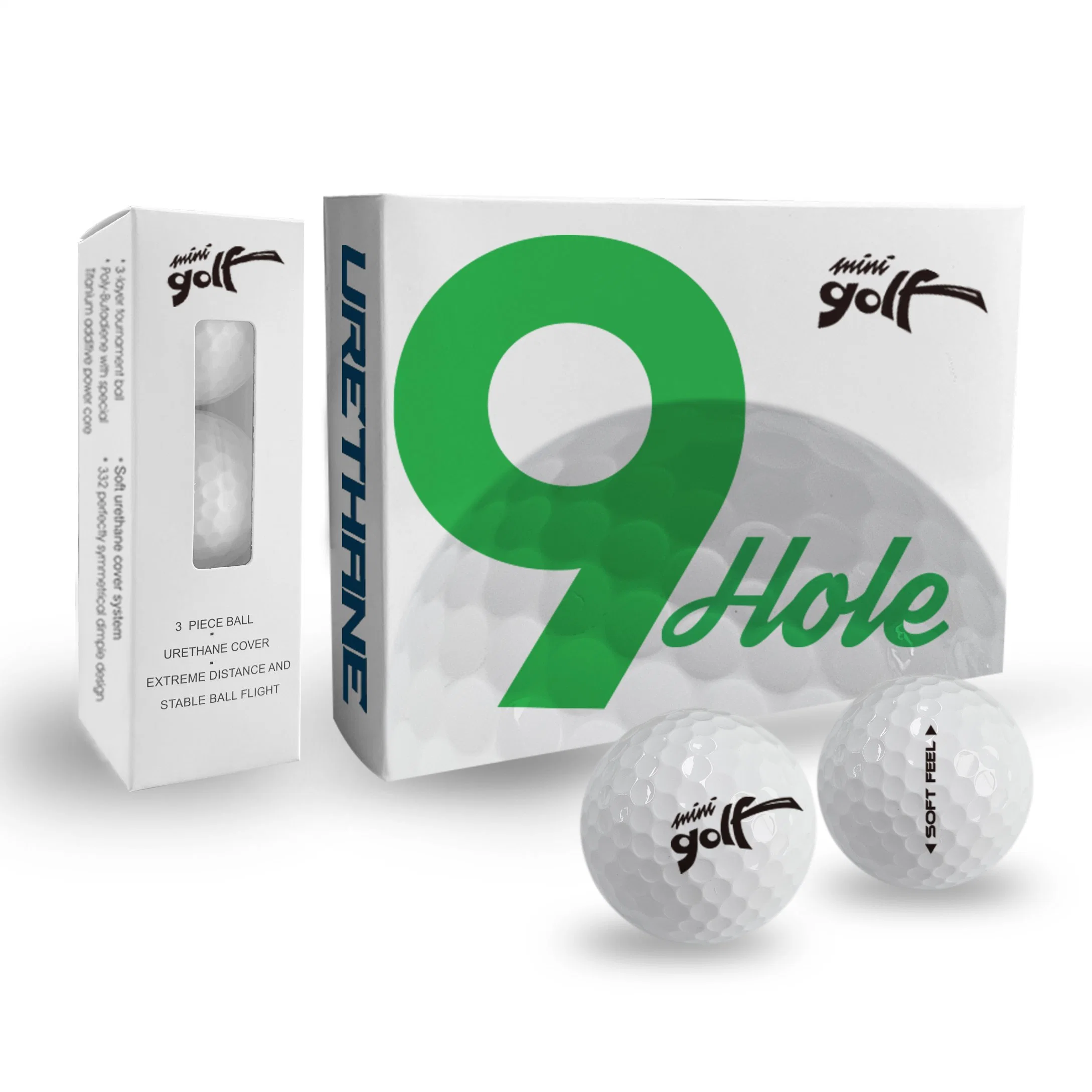 Wholesale 2/3/4 Layer Golf balles Custom Tournament durable distance Professional Impression de balles de golf