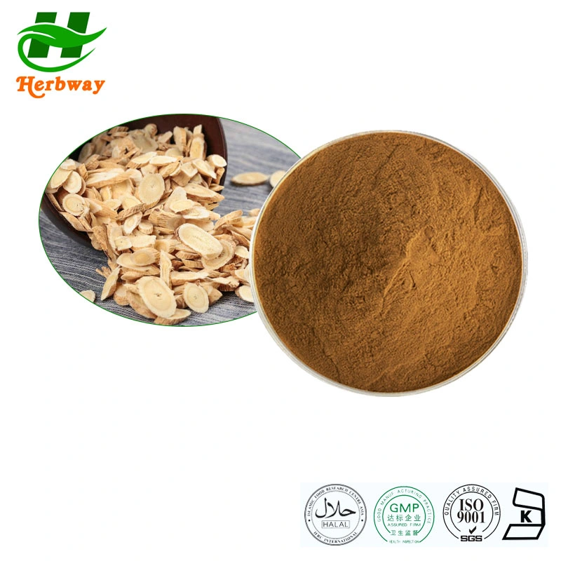 Herbway extrato botânico Kosher Fssc Halal Certificação HACCP Astragalus extrato de raiz Astrgalus Membranaceus (peixe.) Bunge Astragalus extrato de raiz