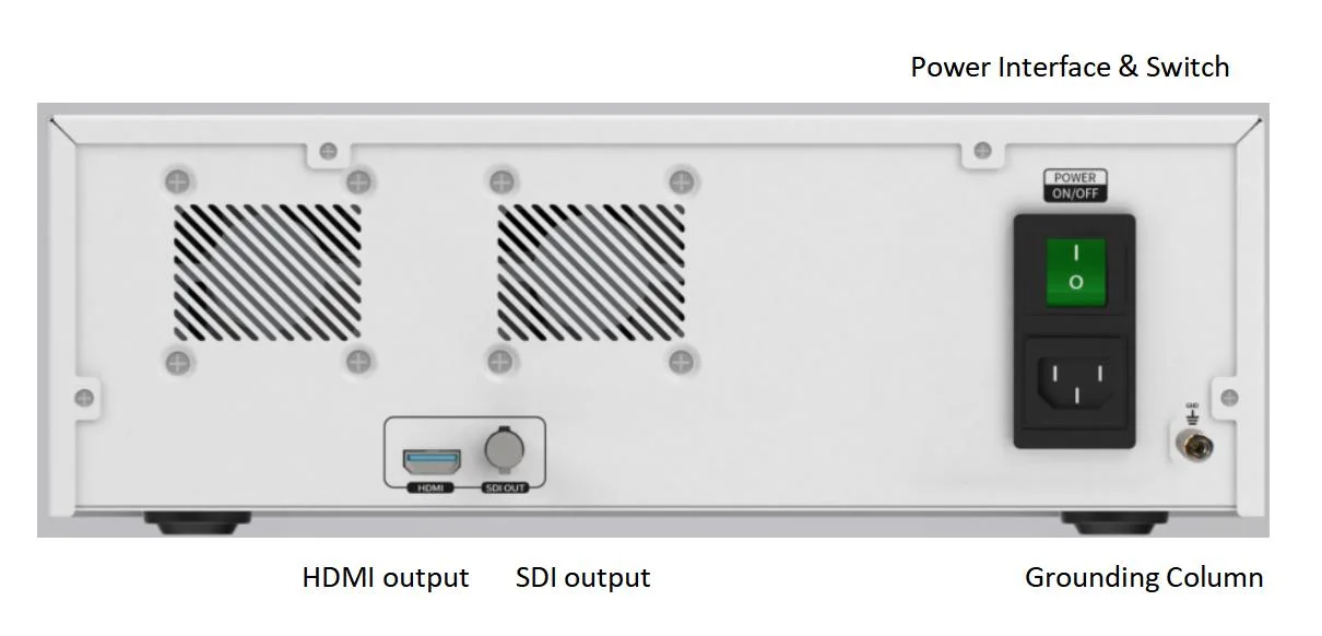 4K Ultra HD 2 en 1 Fuente de luz de endoscopio médico Cámara digital de vídeo endoscopio