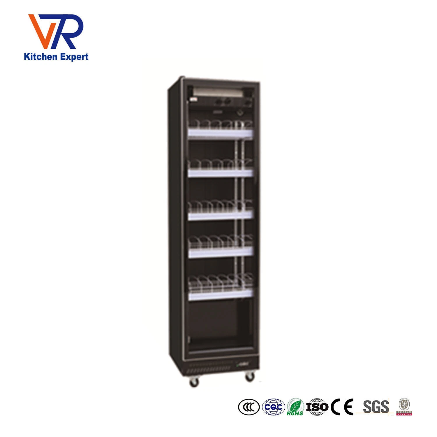 Qingdao Victory Coke Cooler Fridge Glass Door Showcase for Drinks Beverage Beer Freezer Cooling Room Display Cooler