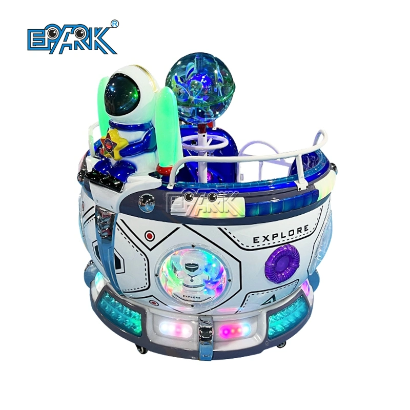 Theme Park Ride Interstellar Space Capsule MP5 Double Parent-Child Rotary Swing Coin Operated Kids Ride Funfair Machine