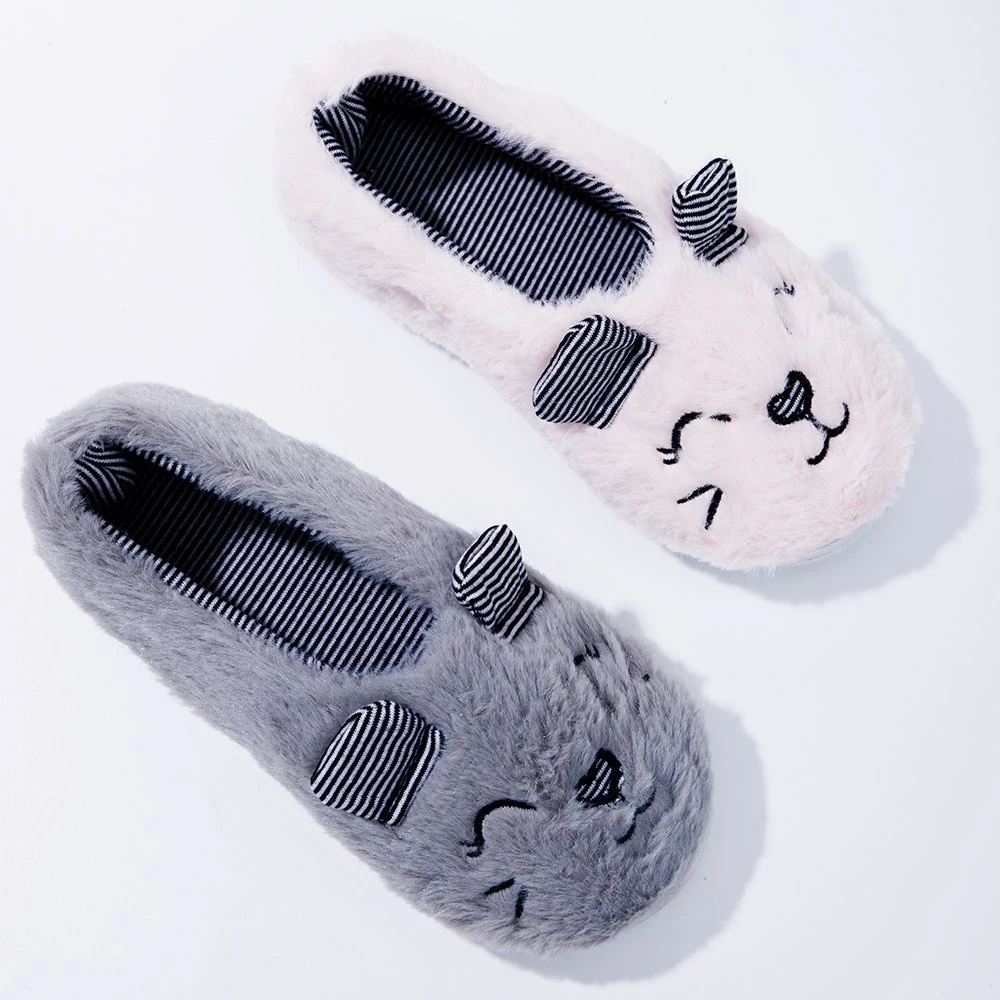 Boys Girls Children Cotton Slippers Winter Keep Warm Non-Slip Plush Shoes
