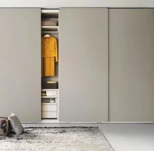 Prima Factory Supply Customized Modern Furniture Closet Aluminum Profiles Sliding Glass Door Wardrobe with Shoes Rack