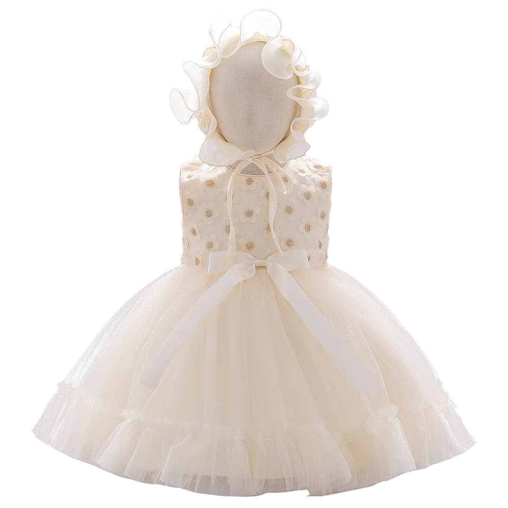 2021 Newborn Baby Wear Western Baby Wear Girls Party Garment Ball Gown Princess Frock Lace Sweet Dress