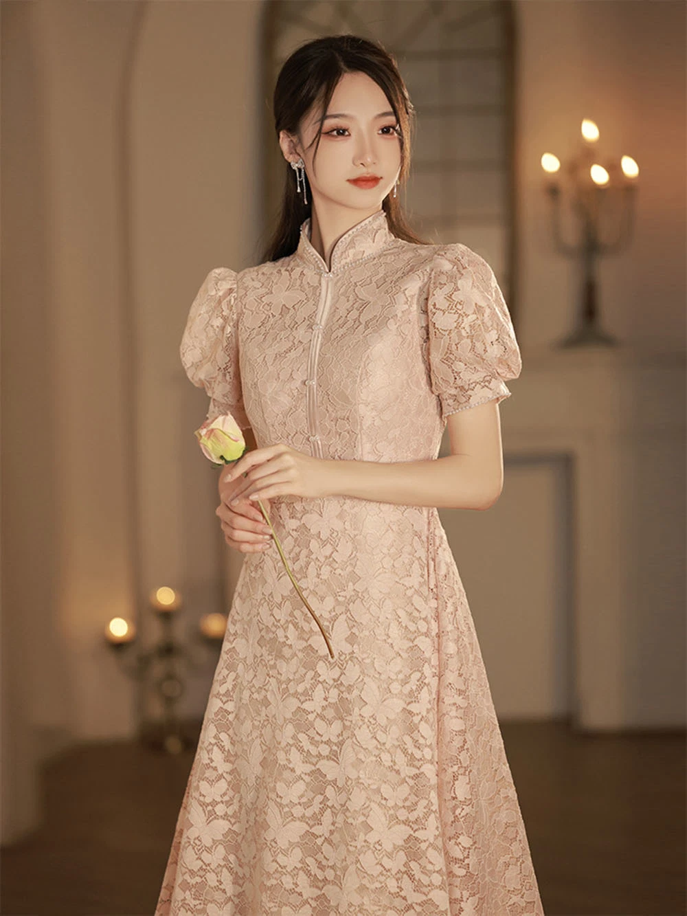 Hbd026 Cheongsam demoiselle d'honneur robe mariage robe de groupe soeur