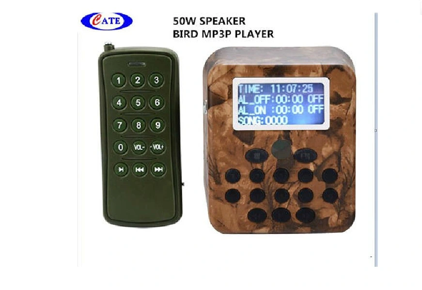 50W Speaker MP3 Player Bird Decoy Bird Caller Remote Control Outdoor Hunting