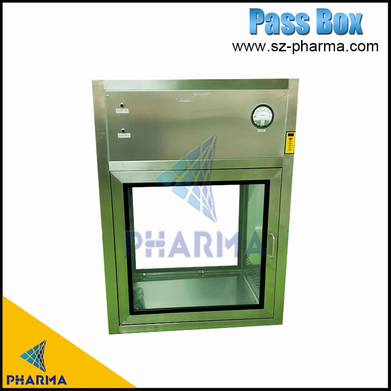 Cleanroom Stainless Steel 304 Clean Transfer Window Pass Through Box Electronic Interlocking Dynamic Pass Box