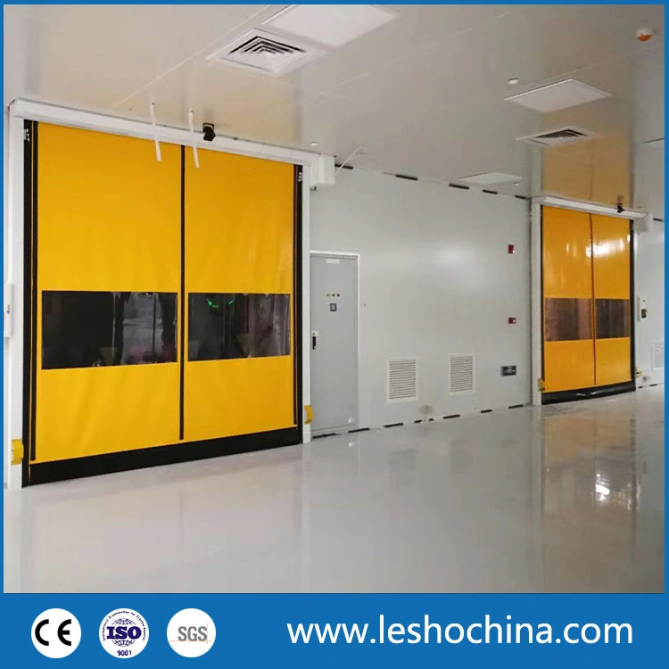 PVC Fabric Self mediarmed Zipper Doors for Pharmace