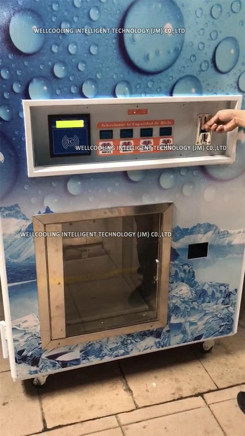 24 Hours Outdoor Self Serve Coin Operated Ice and Water Vending Machine