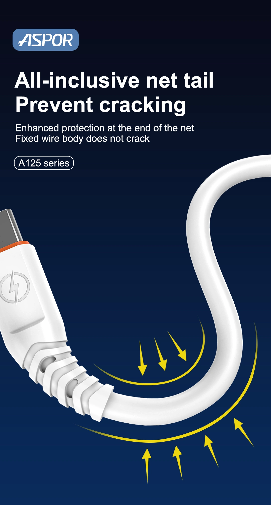 Banheira de venda de telefone móvel 6 cabo super rápidos Data de carregamento branca do cabo USB-TIPO C Conector 1m acessórios para telemóvel Móvel Cabo carregador USB para todos os telefones móveis